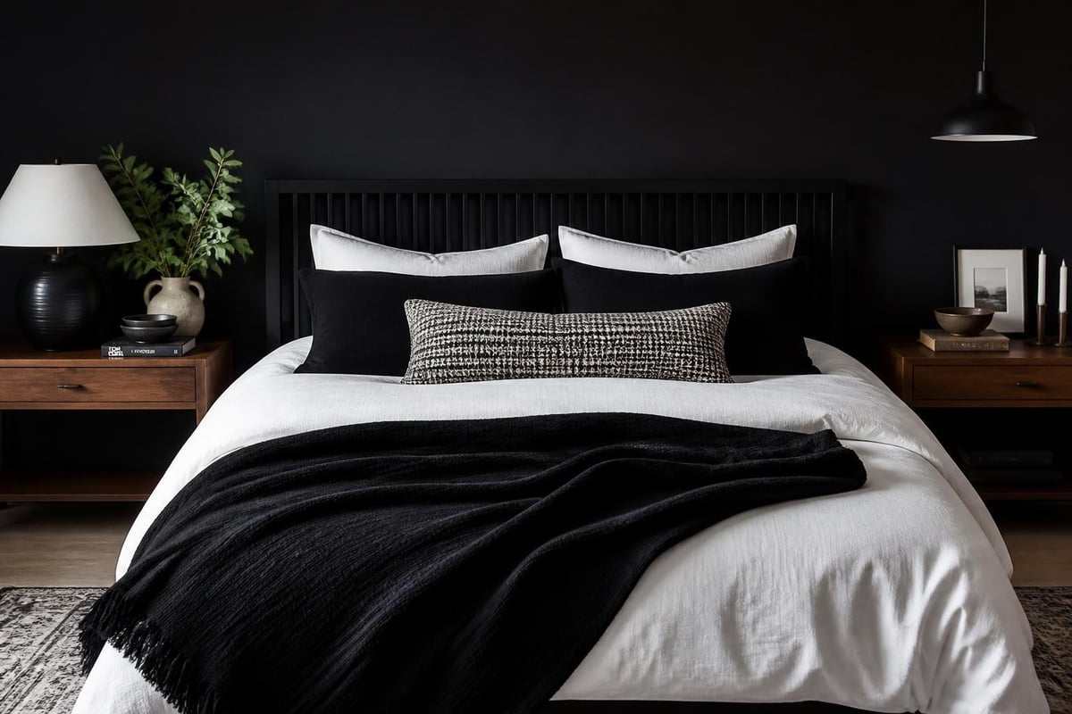 Monochrome bedding versatility