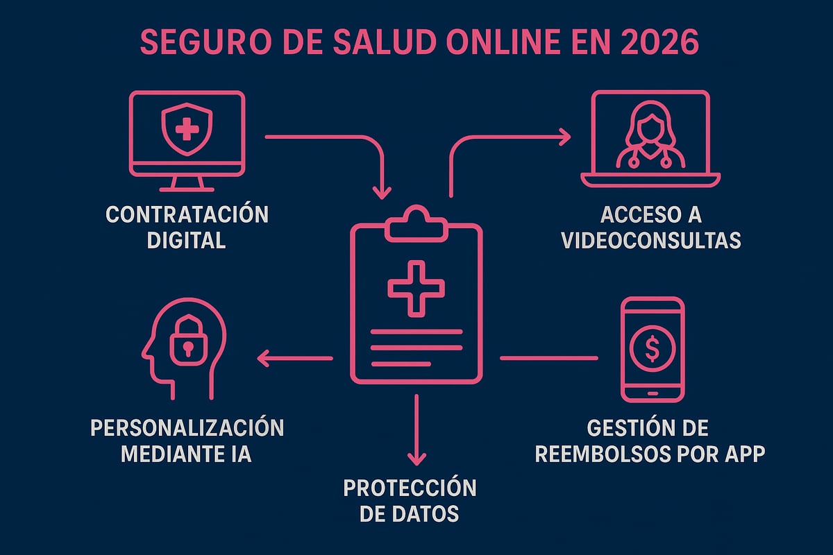 &iquest;Qu&eacute; es un seguro de salud online y c&oacute;mo funciona en 2026?