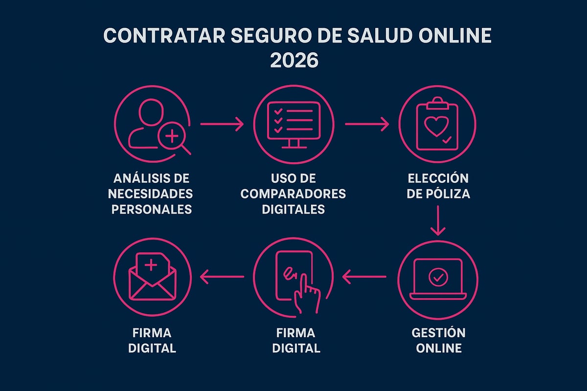 Pasos para contratar un seguro de salud online en 2026