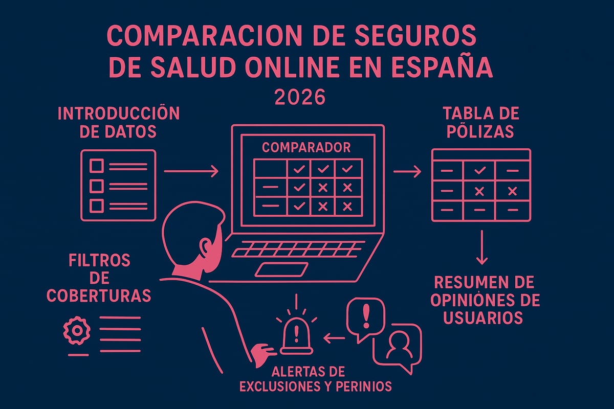 C&oacute;mo comparar seguros de salud online: criterios clave y herramientas digitales
