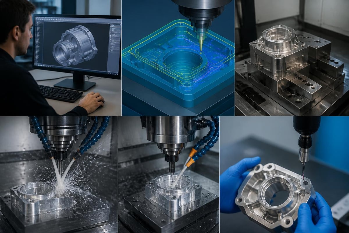 CNC machining workflow