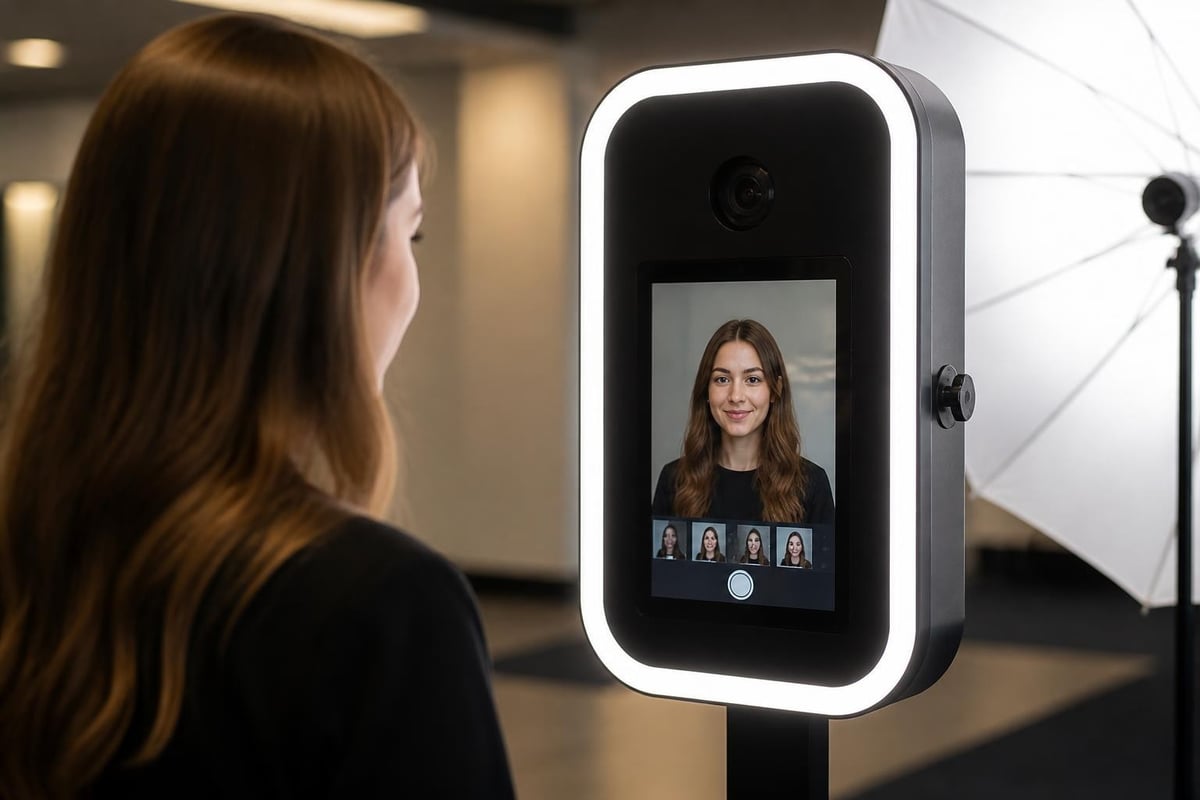 Selfie station technology components