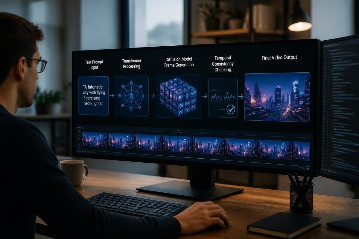 AI video generation technical workflow