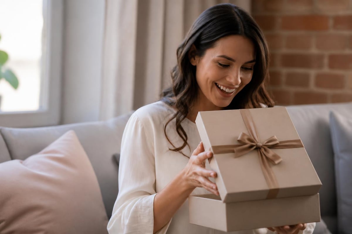 Luxury golf gift presentation