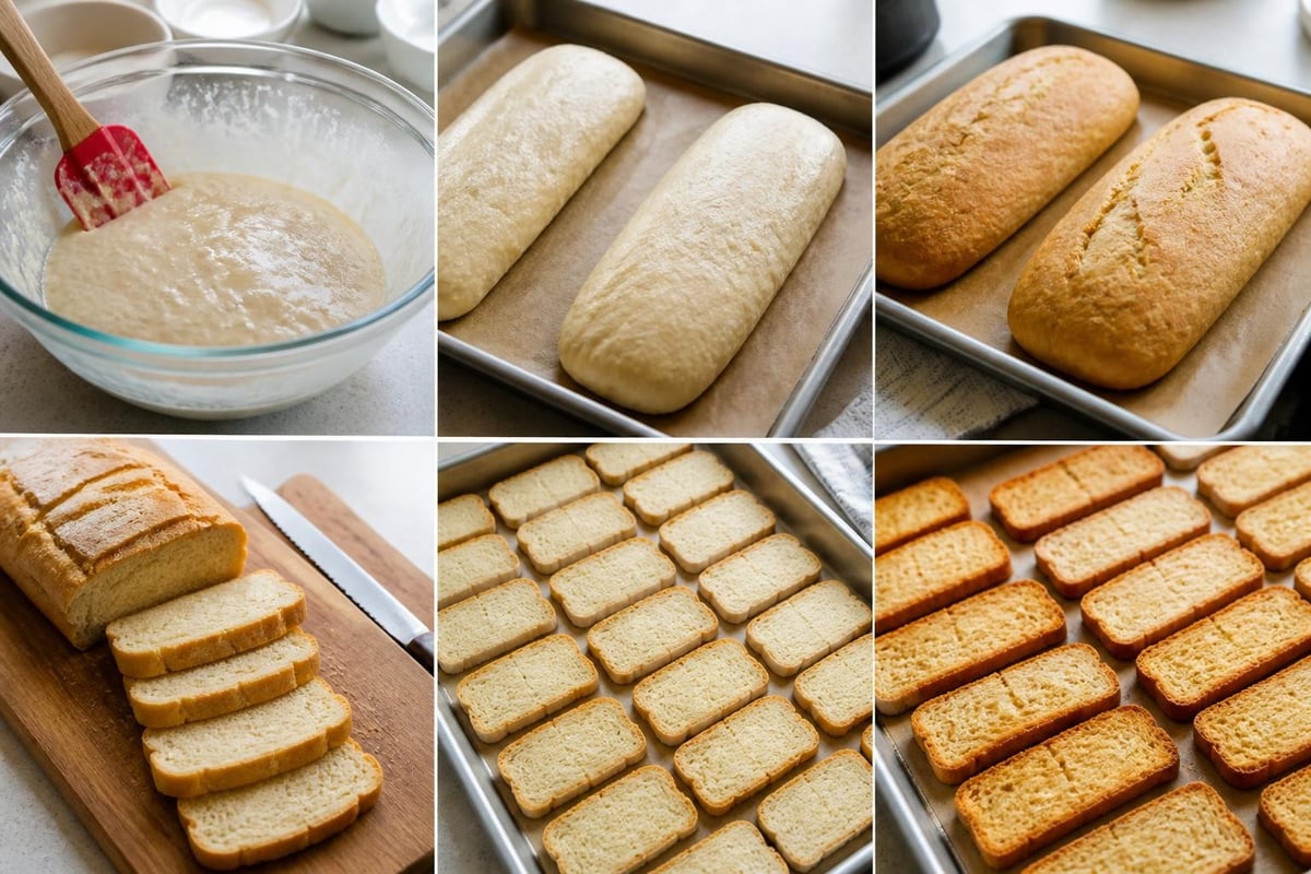 Homemade rusk process