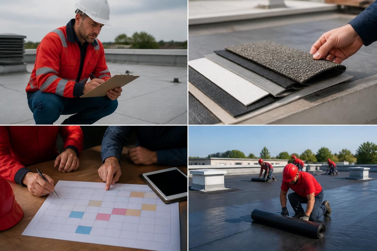 Commercial roofing workflow