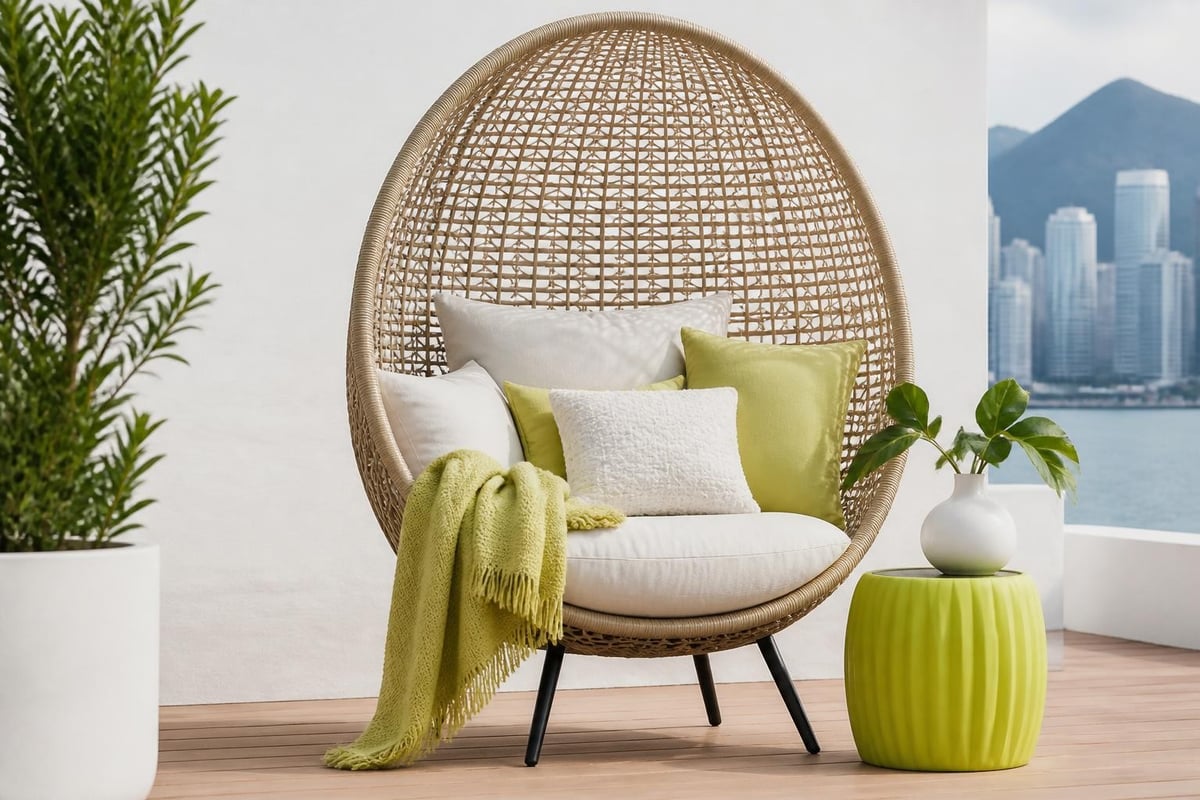 Egg chair styling