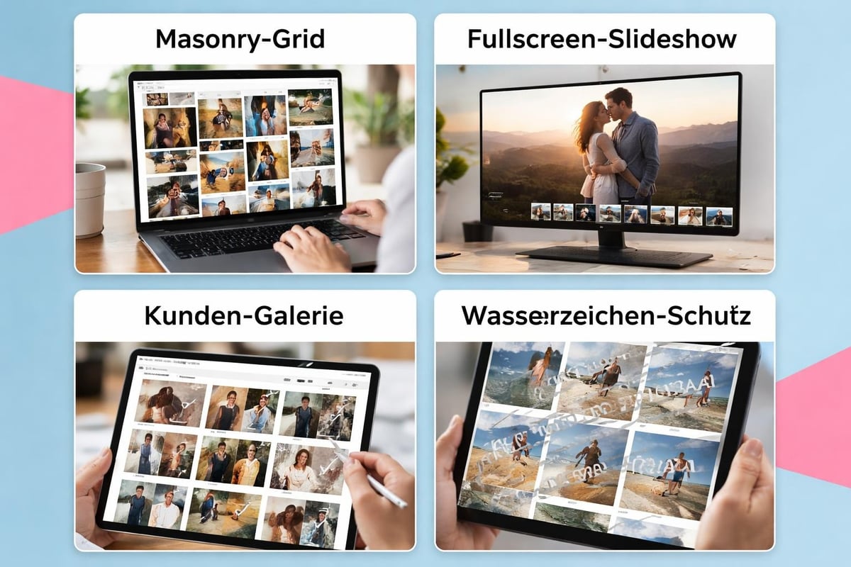 Galerie-Funktionen für Fotografen