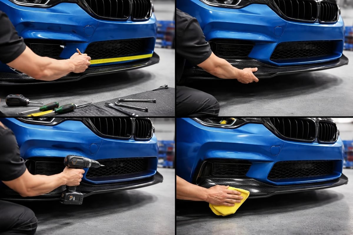 Step-by-step accessory installation process