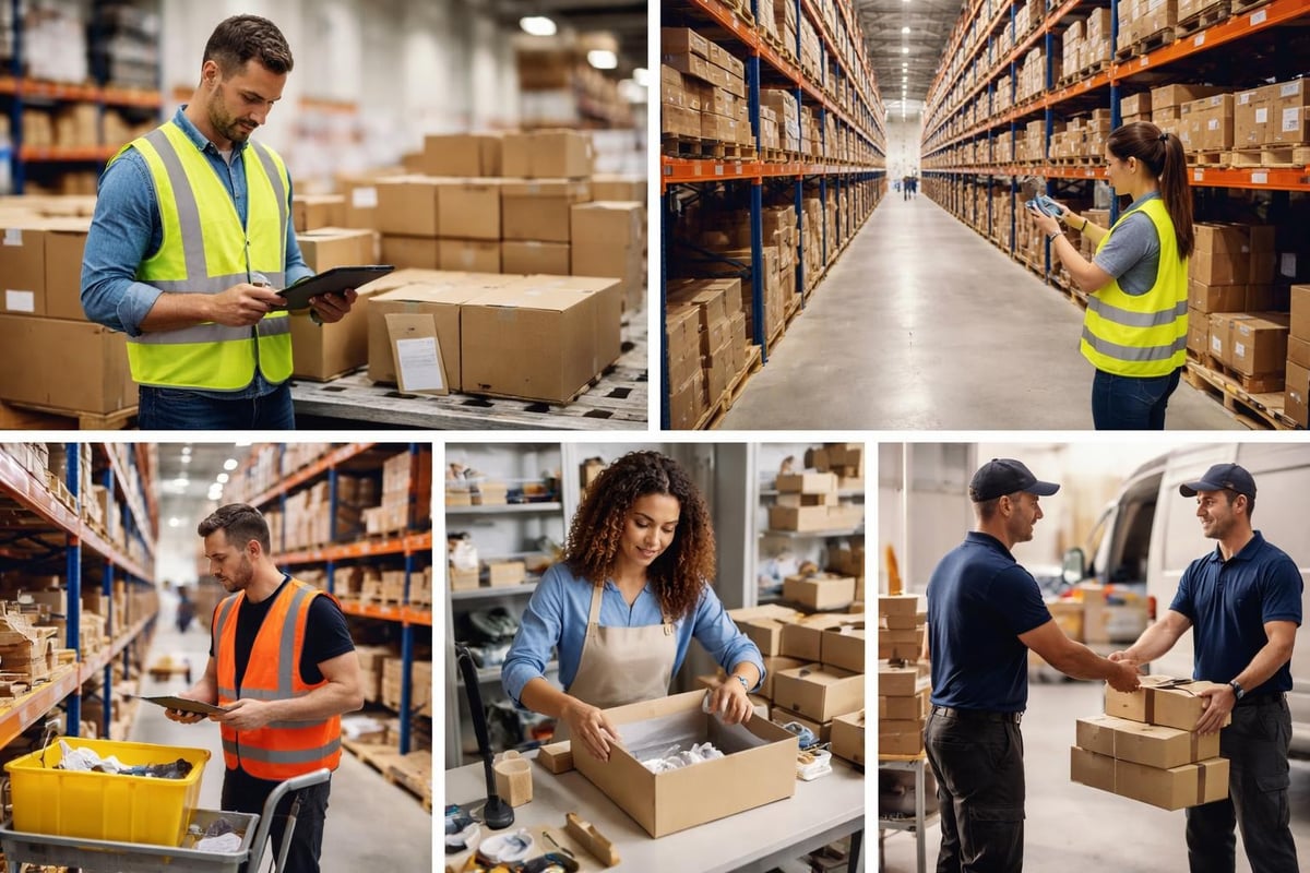 Fulfillment center workflow zones