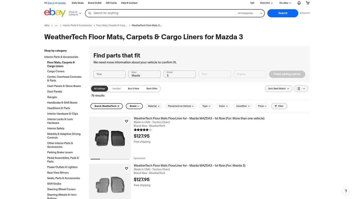 Top 7 Floor Mat Mazda 3 Picks for Style and Protection 2025 - WeatherTech All-Weather Floor Mats for Mazda 3