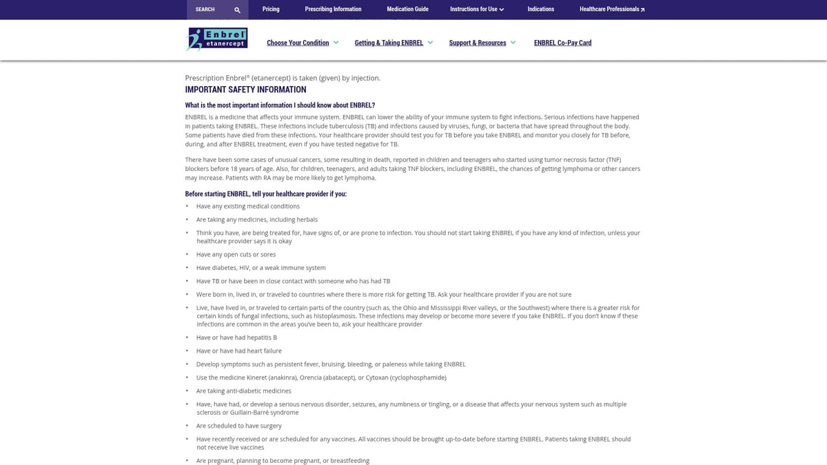 9 Essential Rheumatoid Arthritis Anti Inflammatory Medications 2025 - Etanercept (Enbrel)