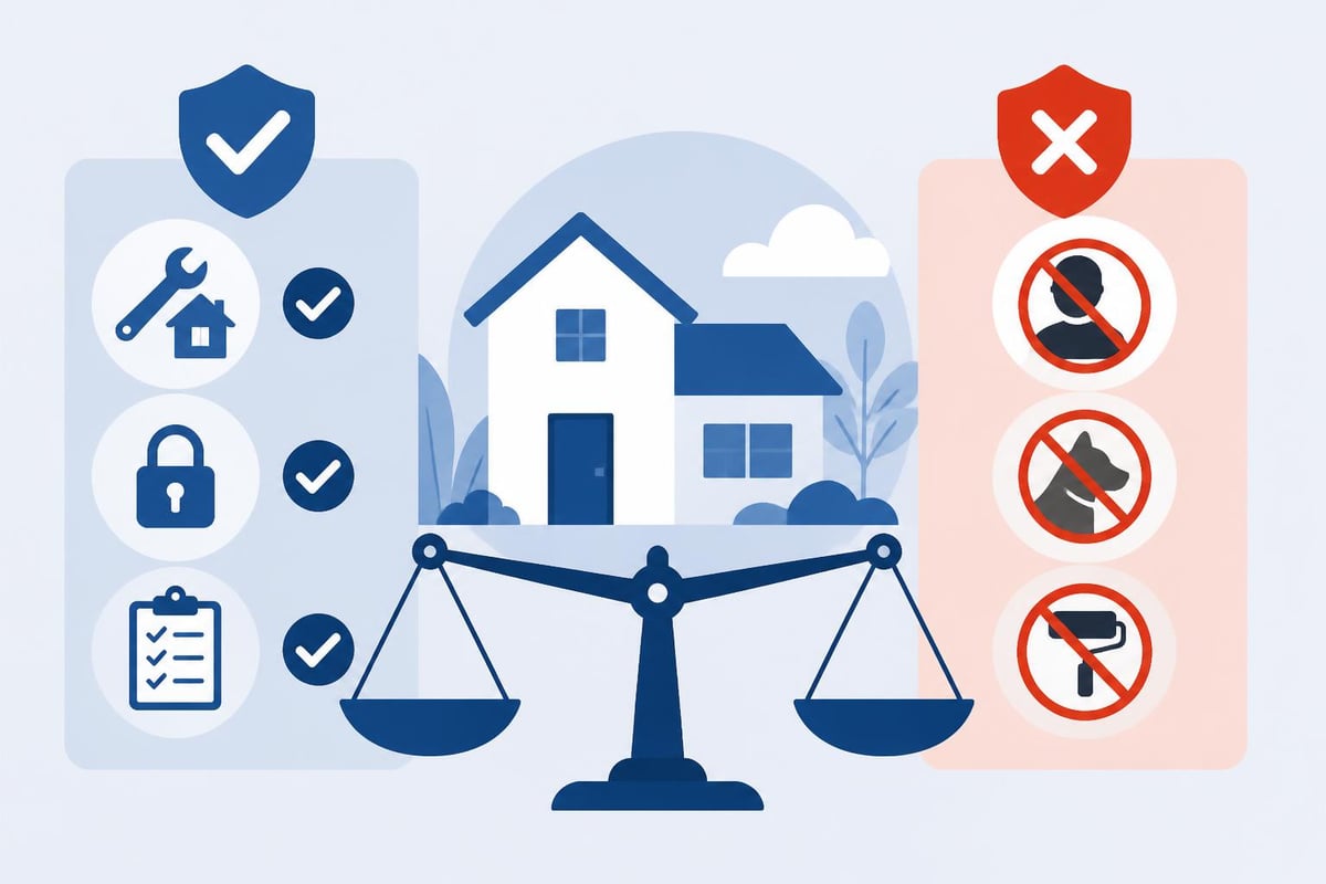 Lawful versus prohibited rental terms