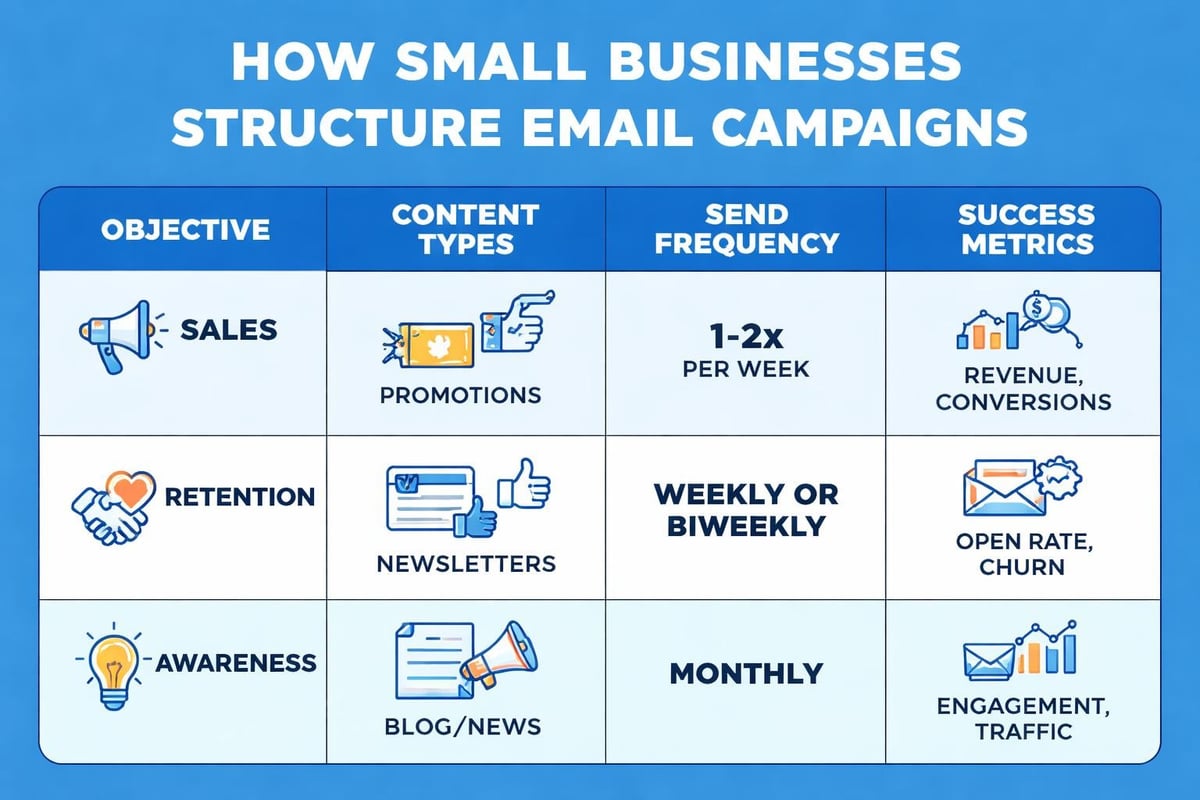 Email campaign planning framework