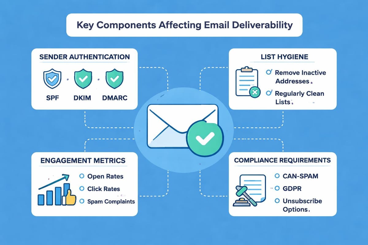 Email deliverability factors
