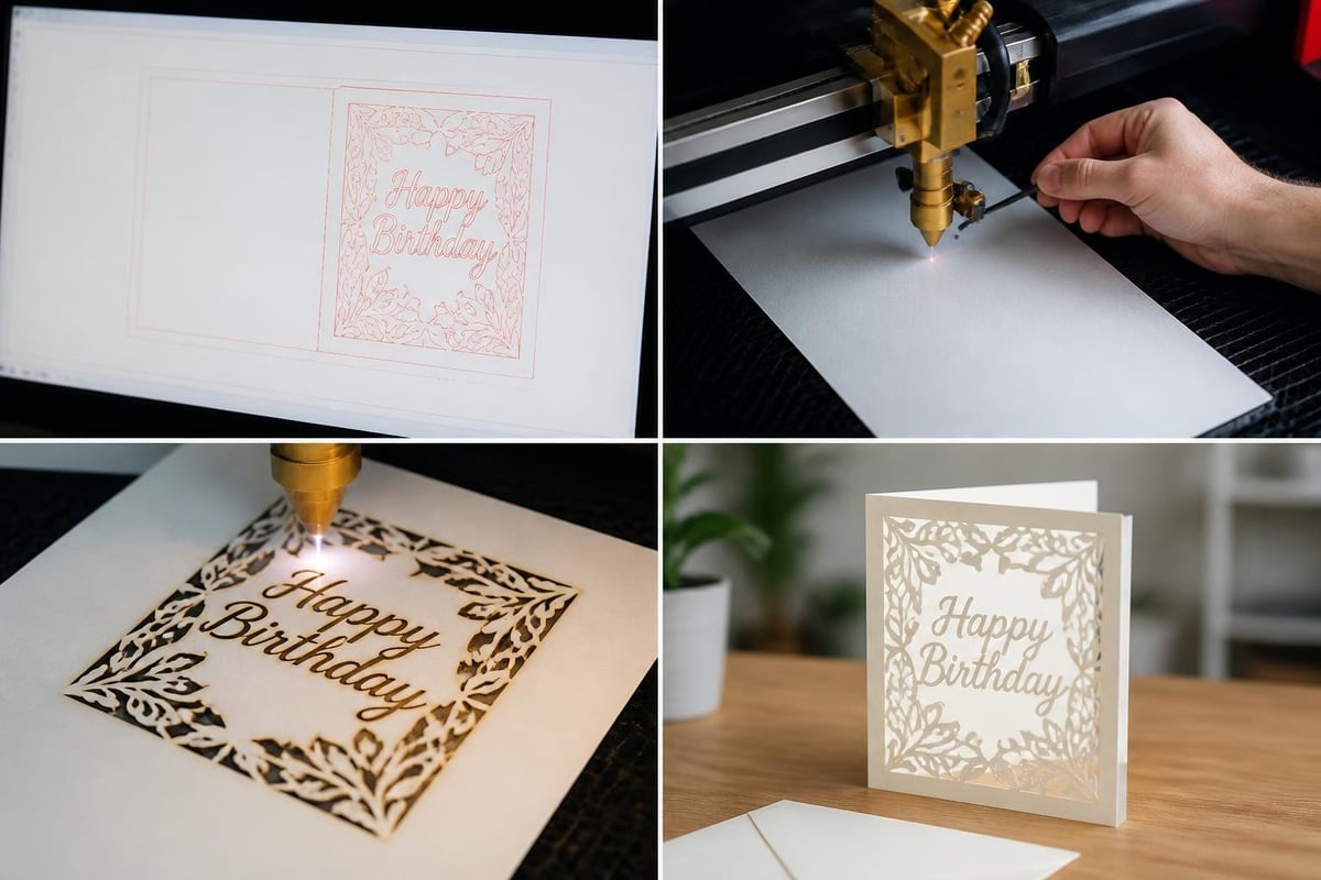 Laser cutting process stages