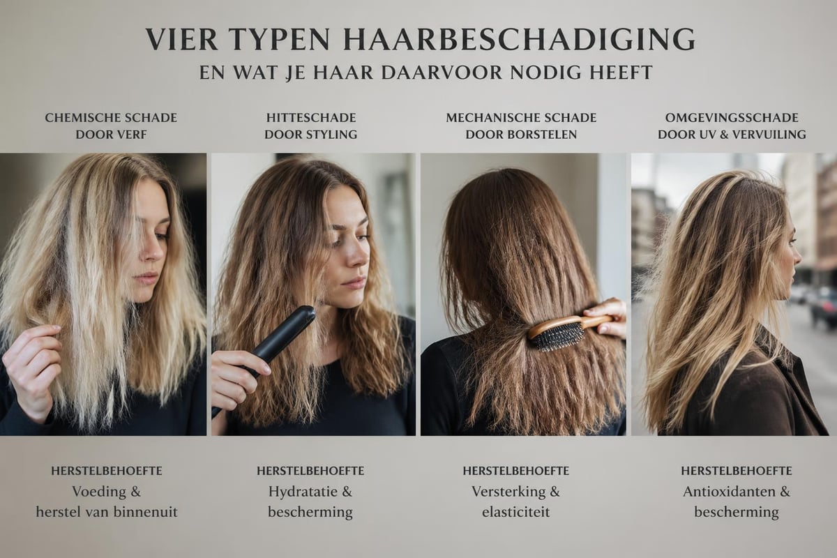 Soorten haarbeschadiging