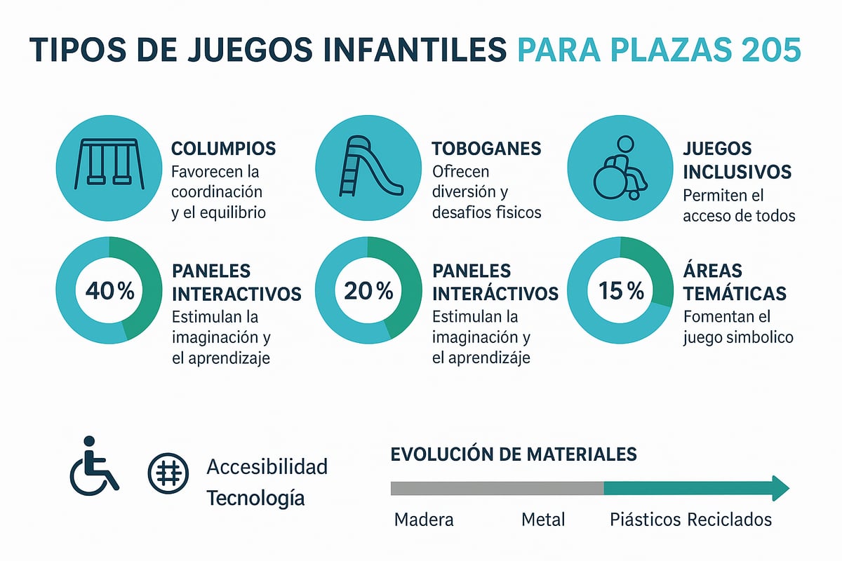 Tipos de juegos infantiles para plazas en 2025