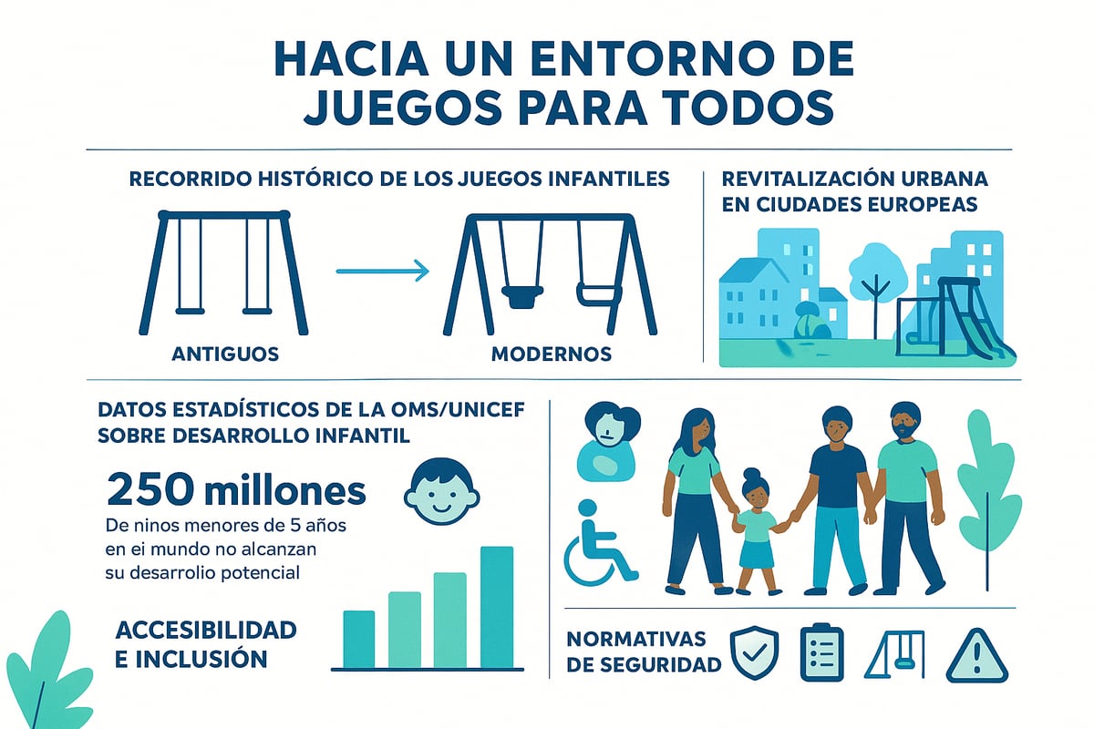 Evolución y relevancia de los juegos infantiles en plazas públicas
