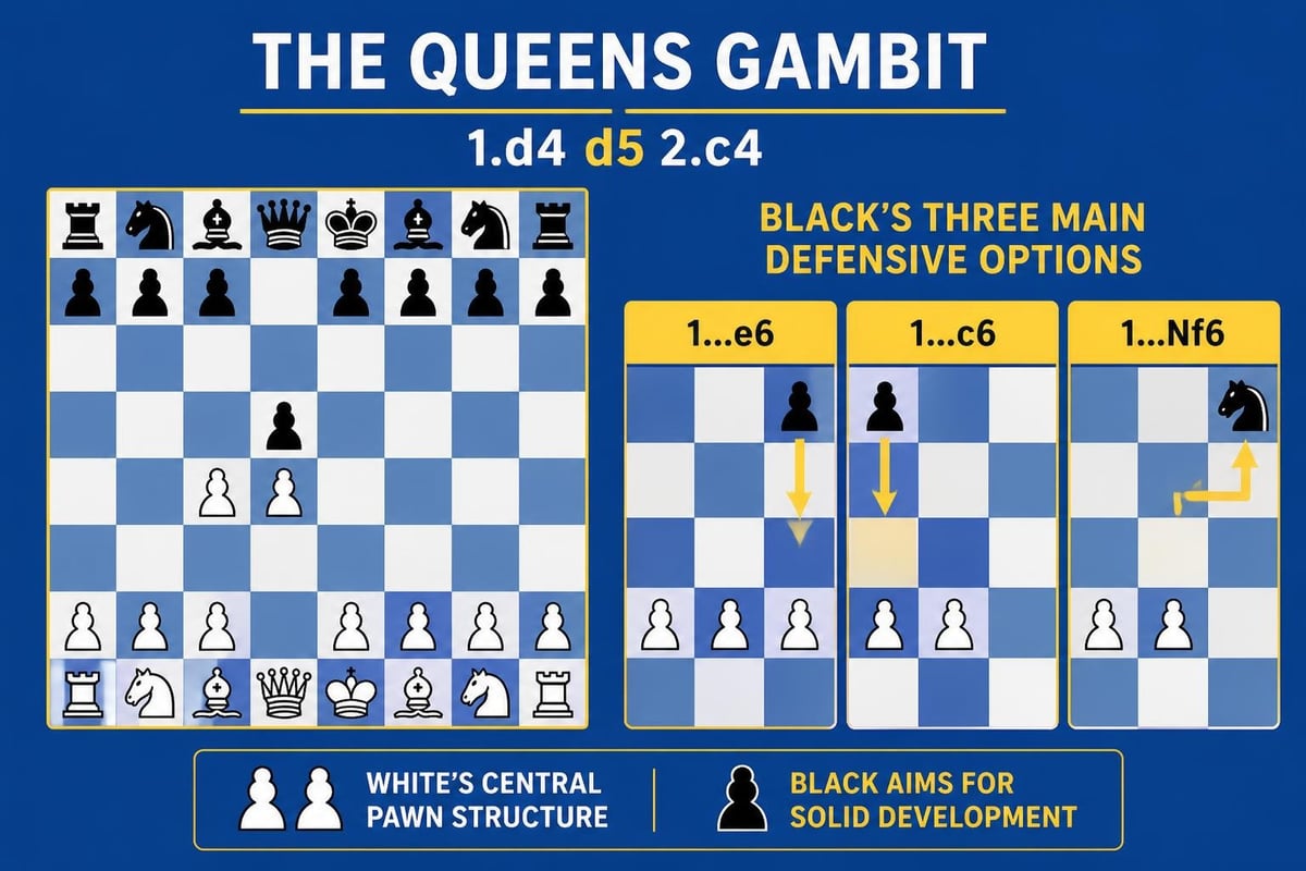 Queens gambit initial position