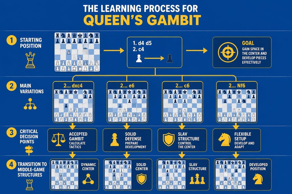Queens gambit study method