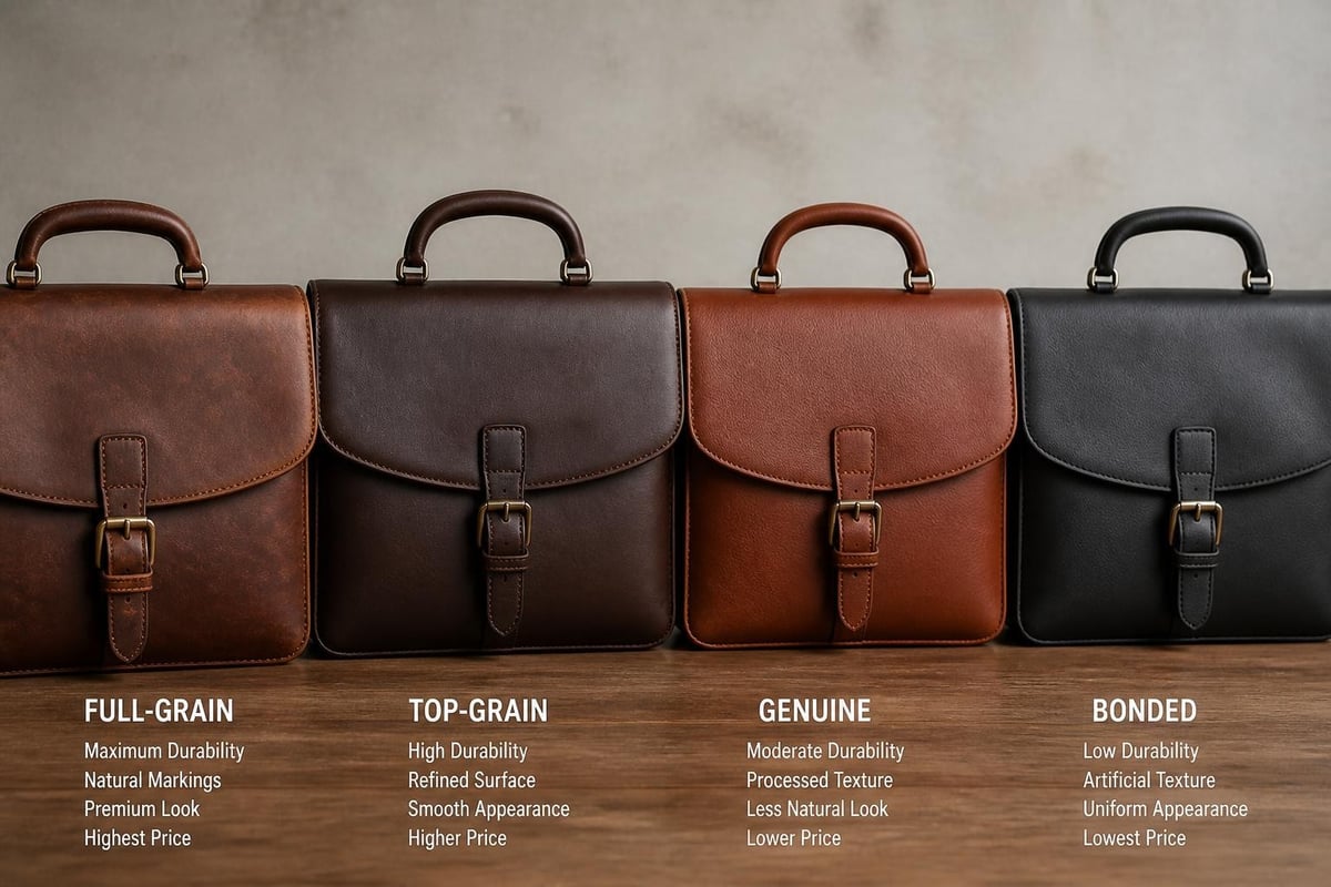 Leather grades comparison