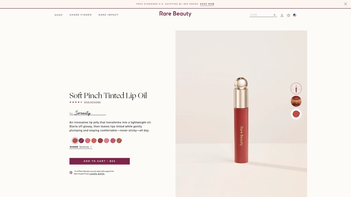 9 Amazing Butter Lip Oil Picks to Try in 2026 - Rare Beauty Soft Pinch Tinted Lip Oil