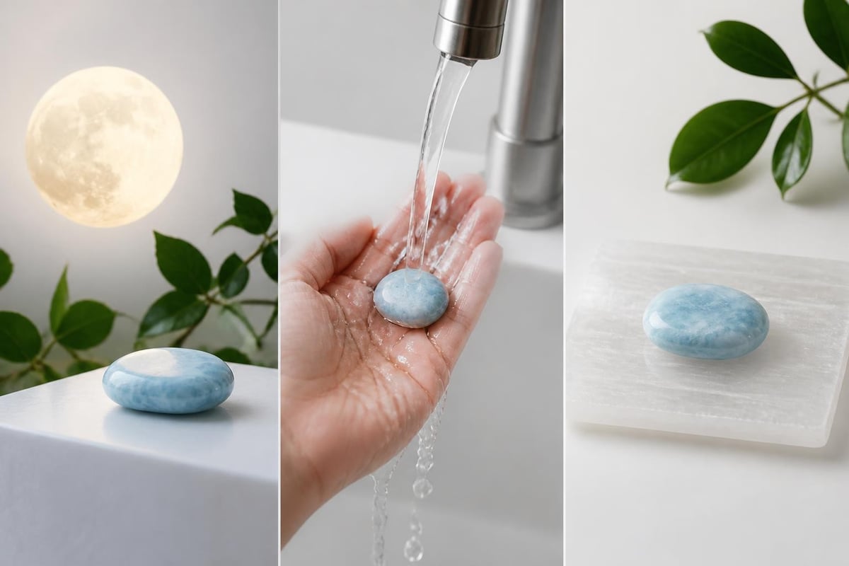 Larimar care and cleansing