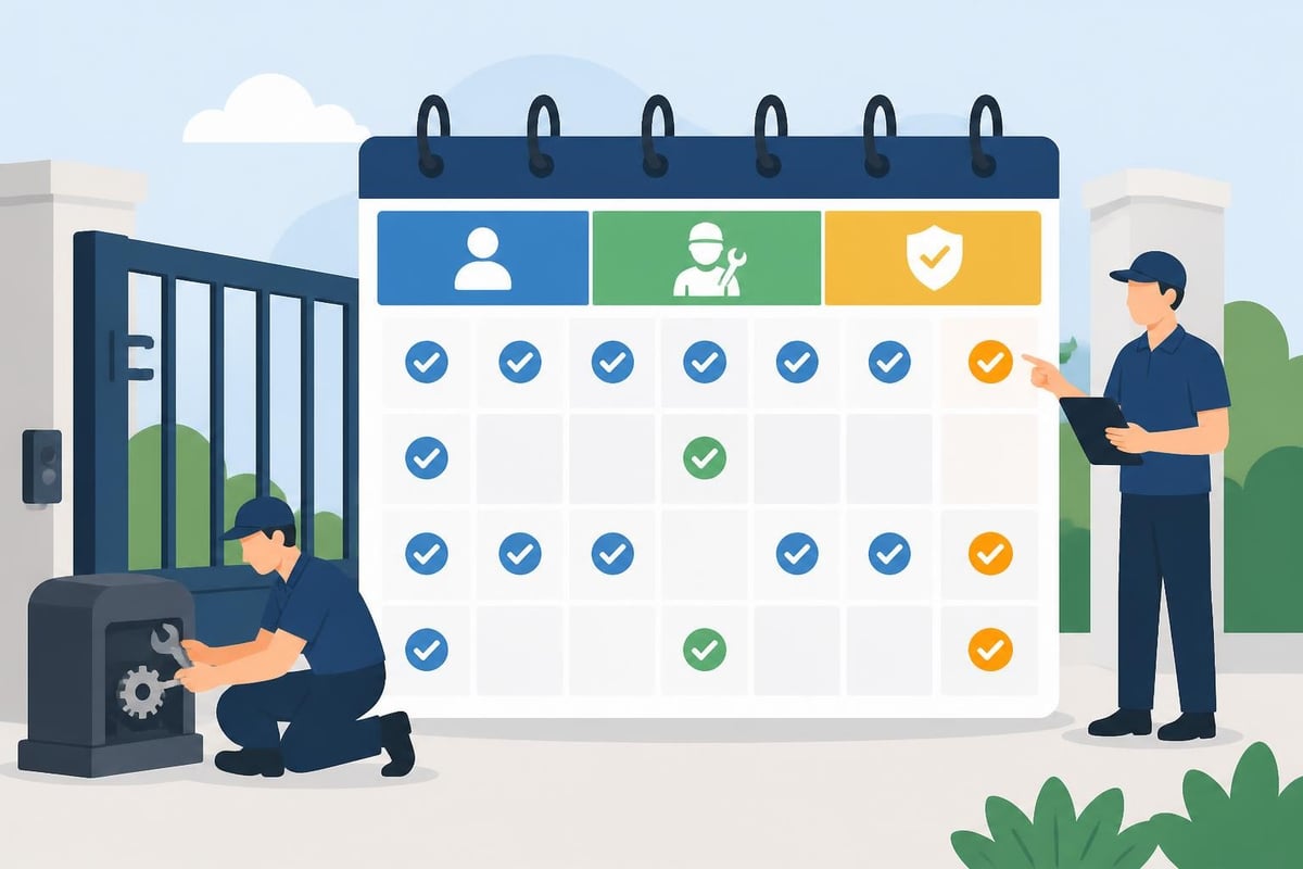 Auto Gate Installers: Your Complete Guide For 2026 3 Preventive Gate Maintenance Schedule