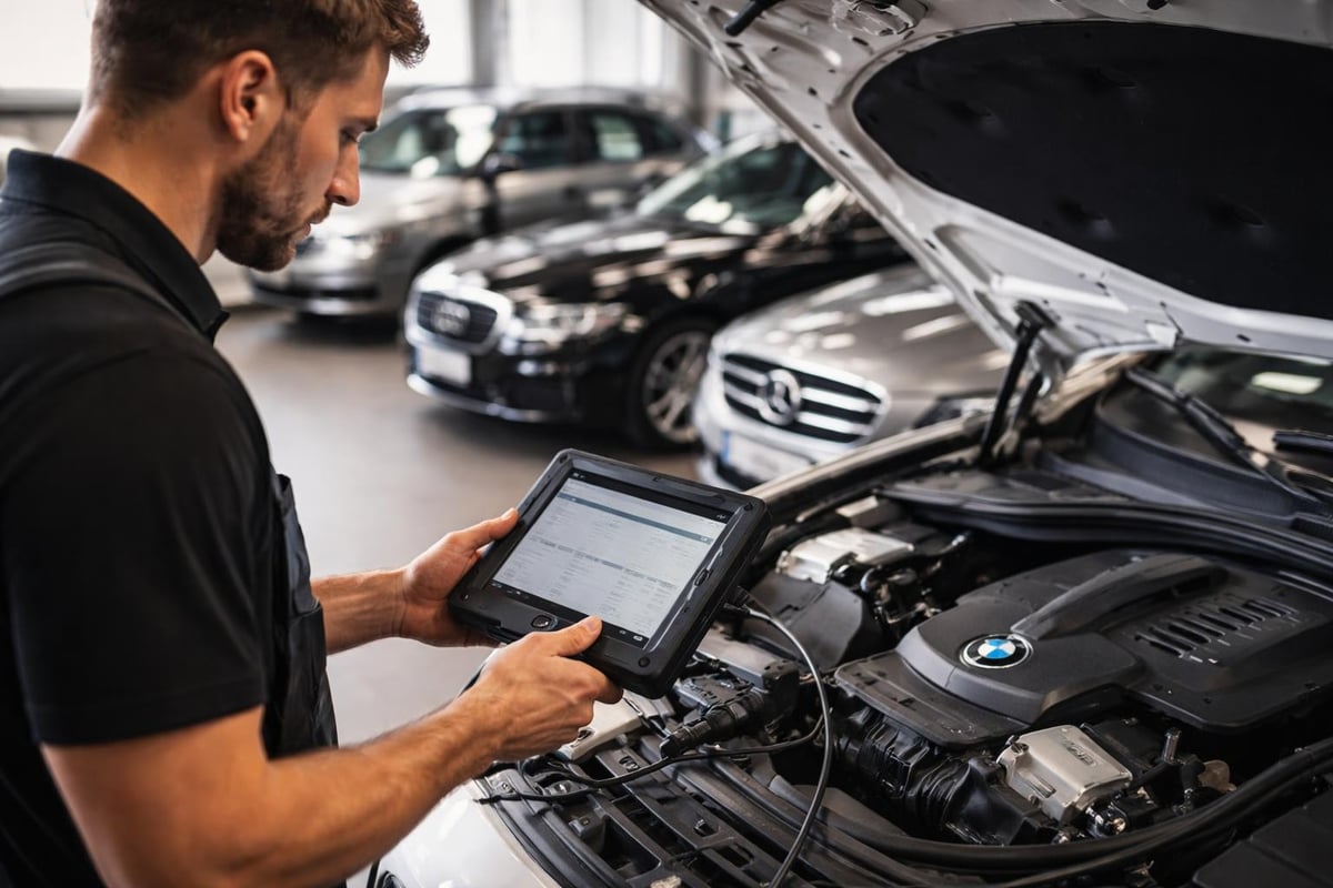 European vehicle diagnostic process