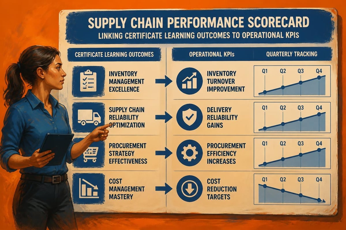 Supply chain KPI scorecard