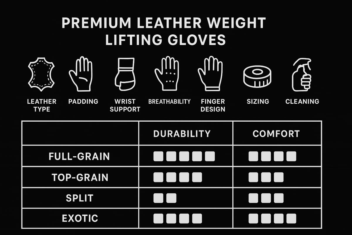 Key Features to Look for in Leather Weight Lifting Gloves
