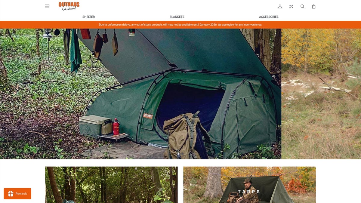 9 Essential Camping Supplies UK Picks for 2026 Adventures - Outhaus Canvas Swag & Tarp Bundle