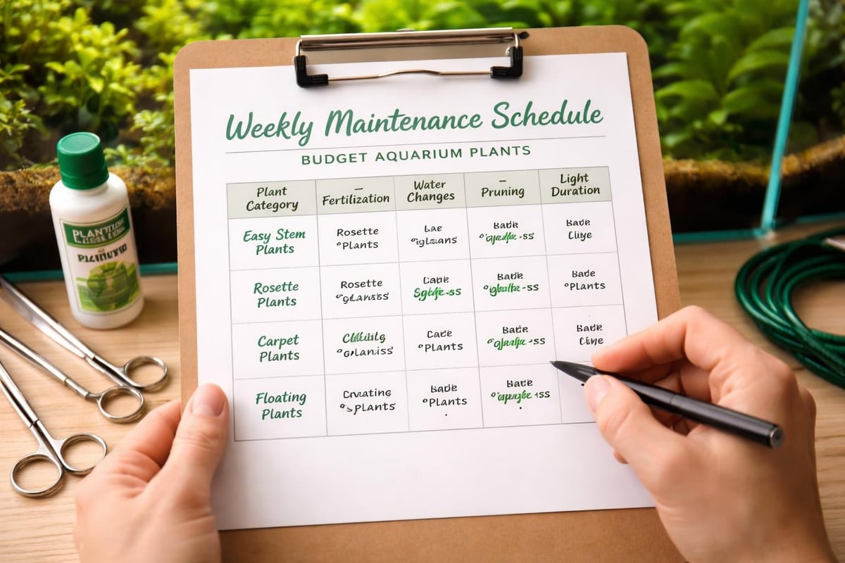 Low-cost plant care routine