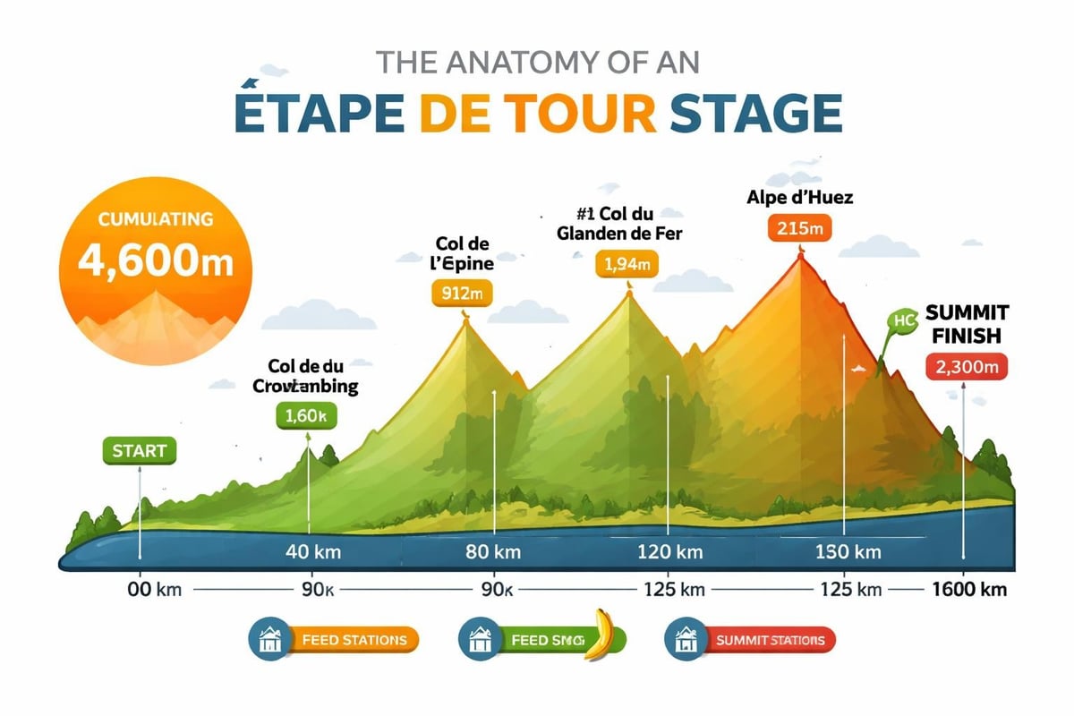 Etape de tour route profile