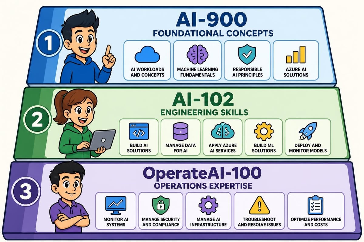 Azure AI certification progression