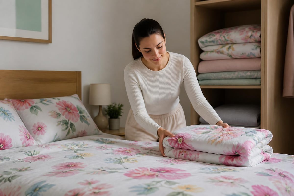 Caring for floral bedding