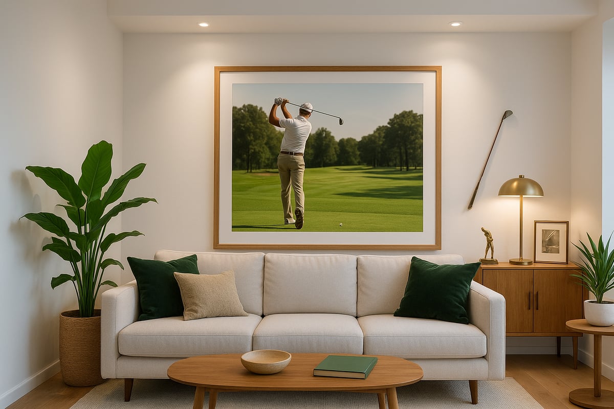 Styling and Placement: Making Golf Prints the Star of Your Space