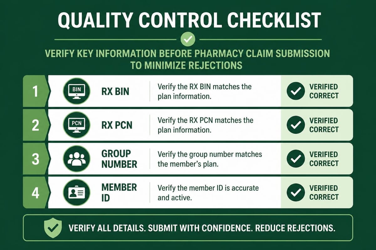 RX PCN error prevention checklist