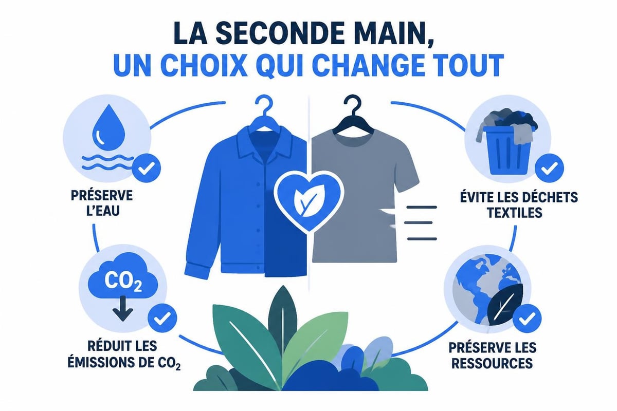 Impact écologique de la mode de seconde main