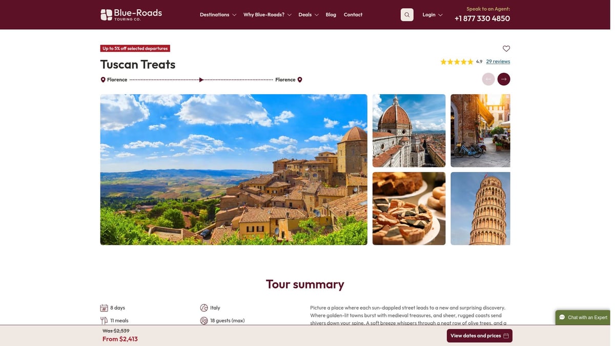 7 Unforgettable Small Group Tours Italy to Book in 2026 2 7 Unforgettable Small Group Tours Italy to Book in 2026 - Tuscan Treats – 8 Days (Blue-Roads Touring)