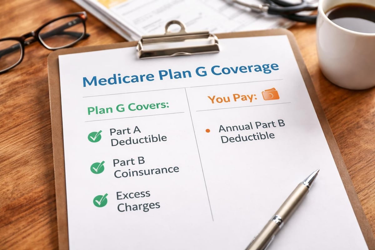 Medicare Plan G: Complete Coverage Guide for 2026 1 Medicare Plan G coverage comparison