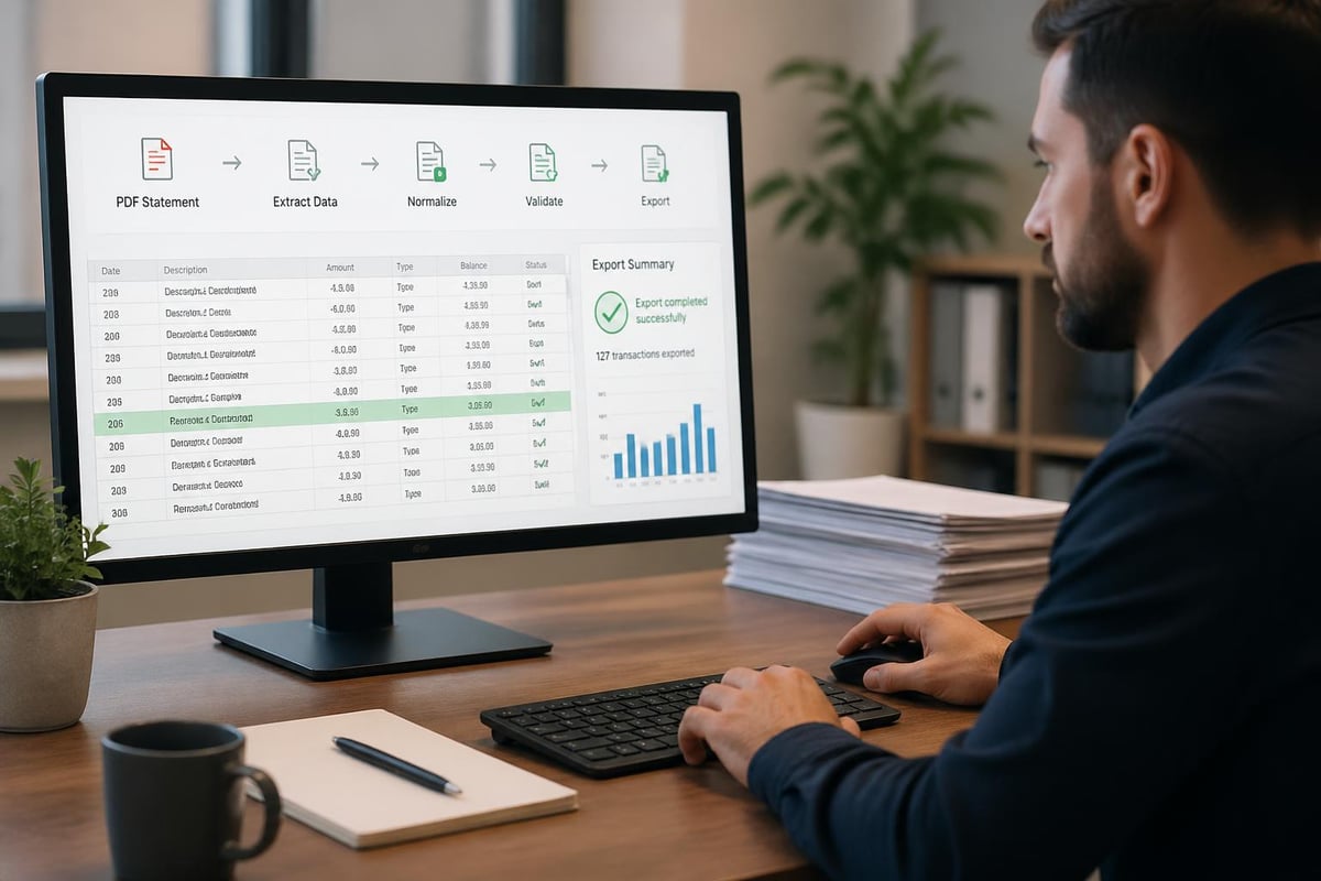 PDF to spreadsheet conversion workflow