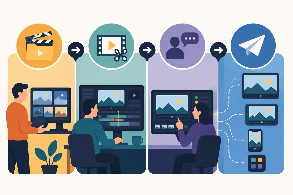 Content workflow stages