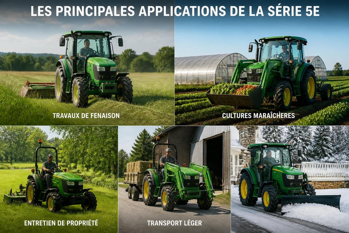 Série 5E tracteurs caractéristiques