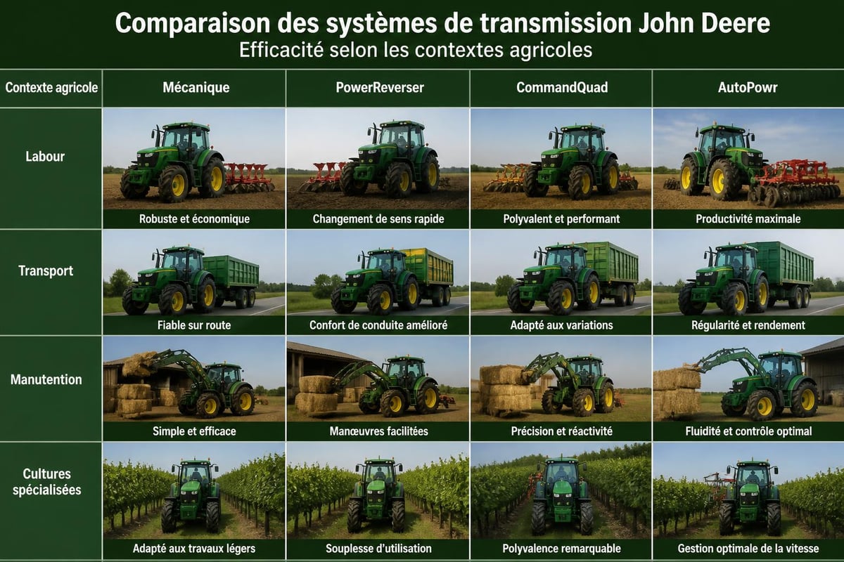 Systèmes transmission tracteurs