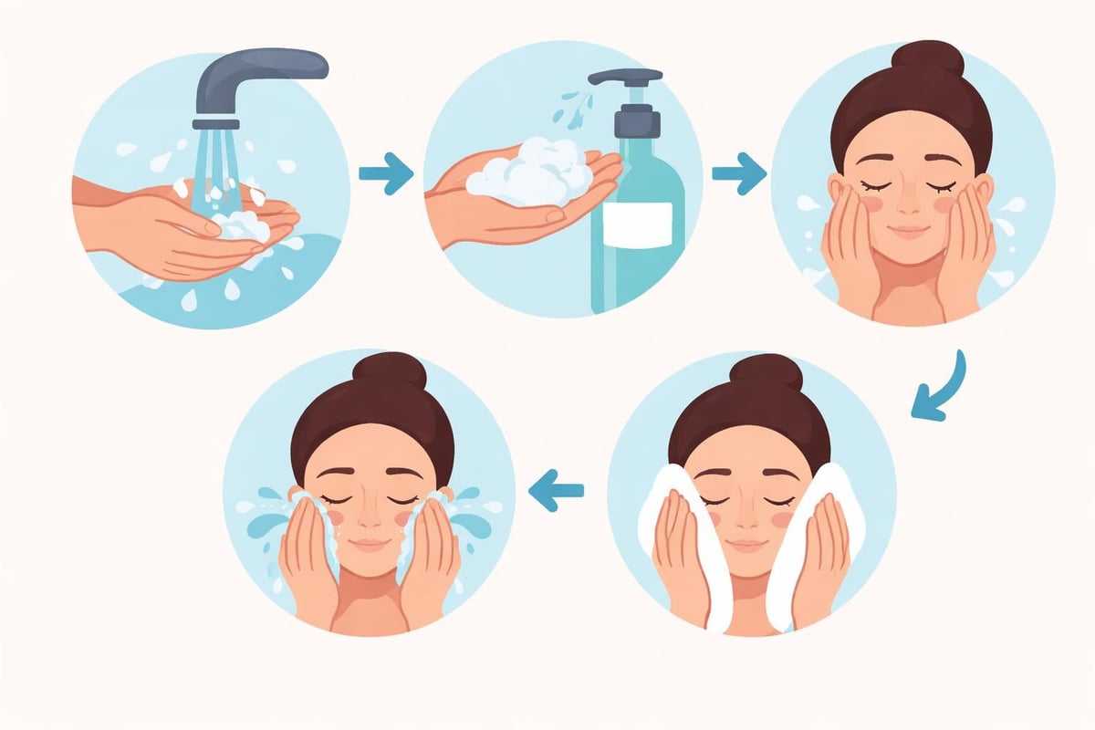 正しい洗顔手順