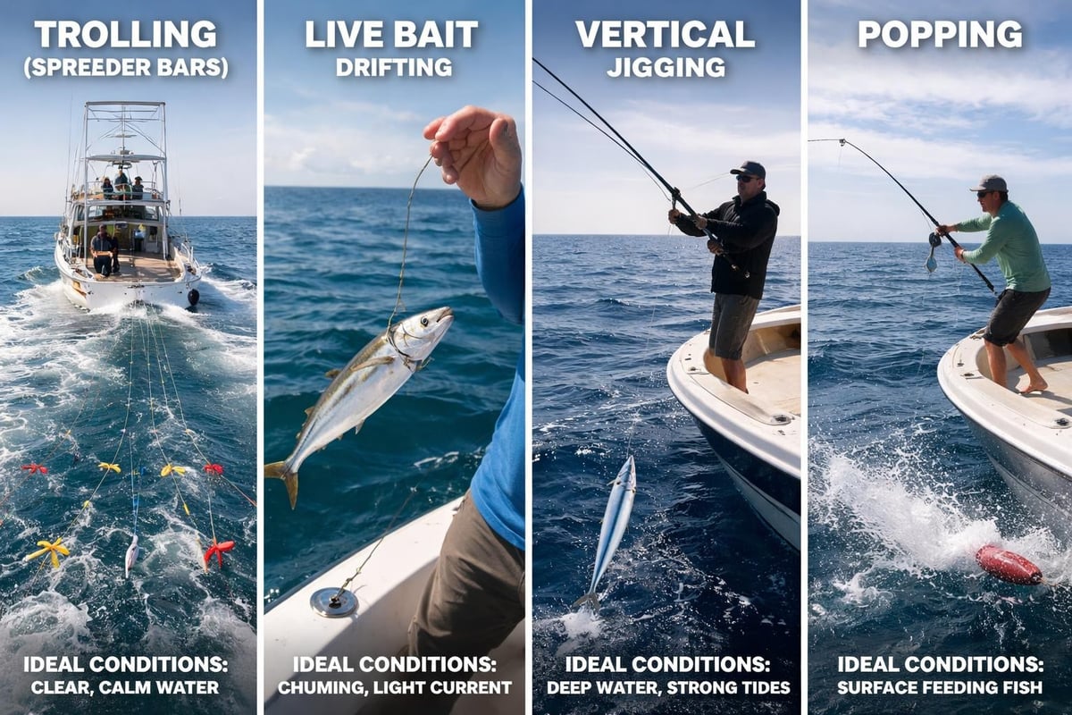 Tuna fishing techniques comparison