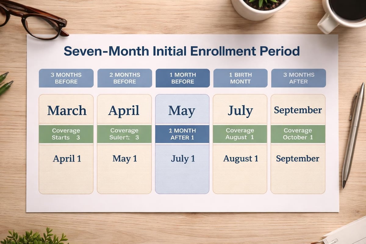 Applying for Medicare at 65: Complete Guide for 2026 1 Medicare Initial Enrollment Period timeline