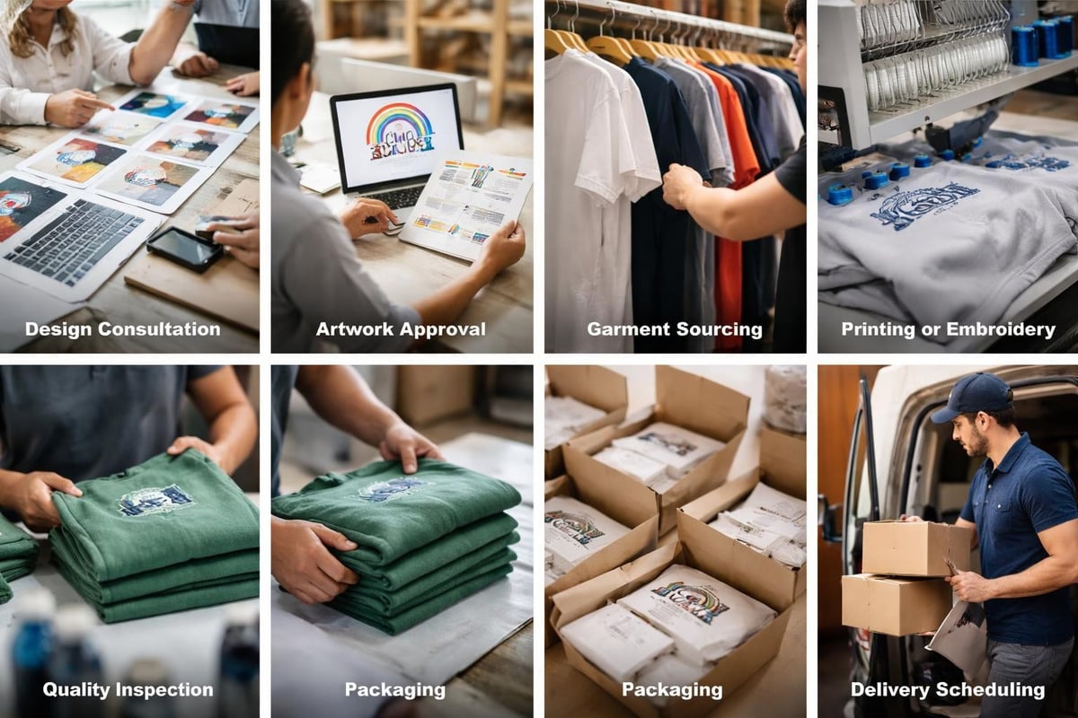 Custom tops production timeline